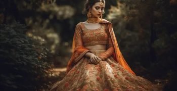 pngtree-beautiful-woman-sitting-in-trees-in-an-orange-lehenga-image_2943037